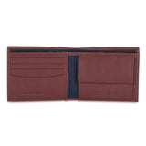 Tommy Hilfiger Crescent Mens Global Coin Leather Wallet Red
