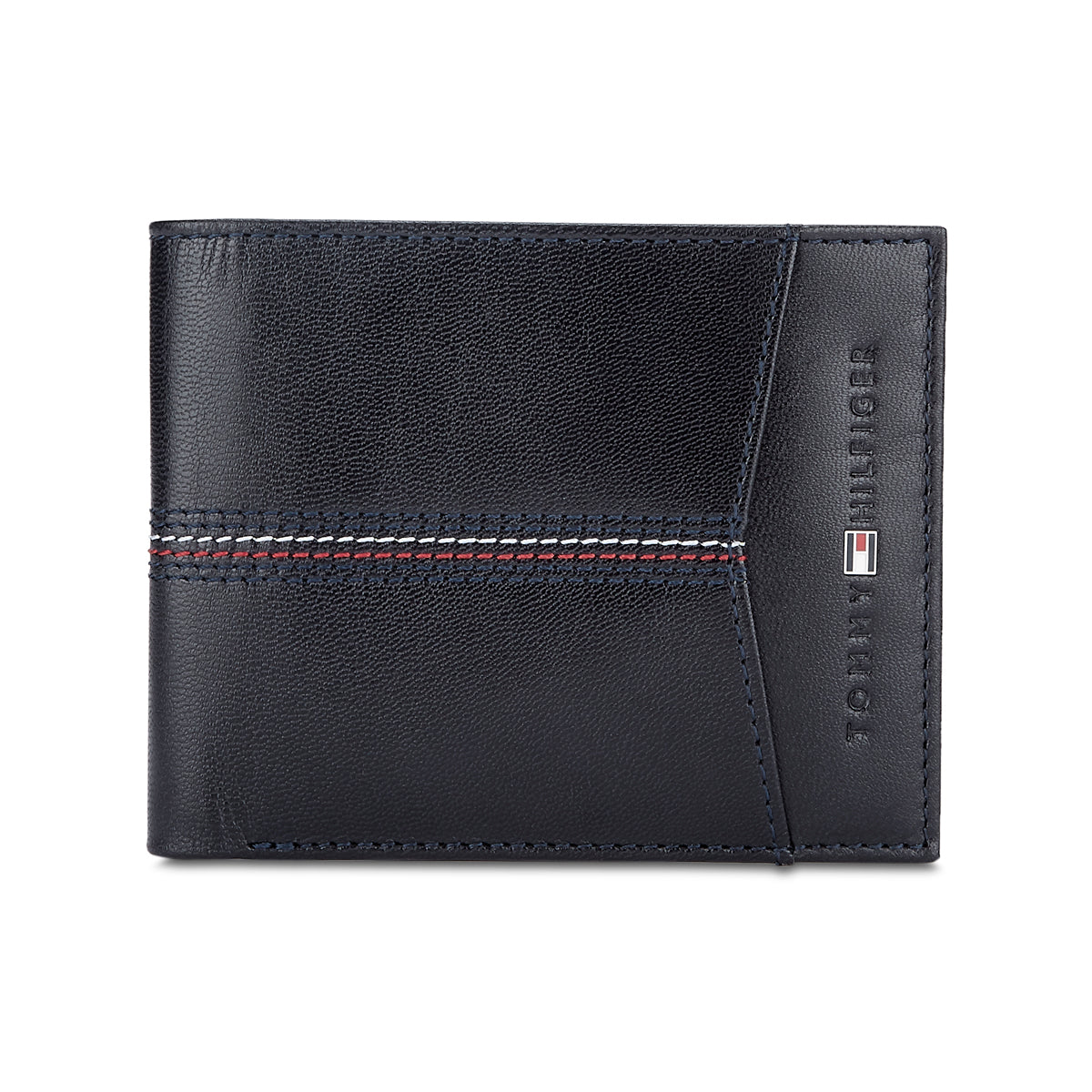 Tommy Hilfiger Enoch Mens Leather Global Coin Wallet Navy