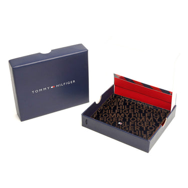 Tommy Hilfiger Maxx Moneyclip Menbs Printed Leather Wallet Black