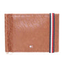 Tommy Hilfiger Maxx Moneyclip Menbs Printed Leather Wallet Tan