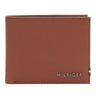 Tommy Hilfiger Milled Mens Leather Slimfold Wallet Tan