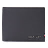 Tommy Hilfiger Milled Mens Leather Slimfold Wallet Navy