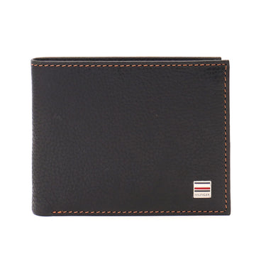 Tommy Hilfiger Flynn Mens Slimfold Leather Wallet Black