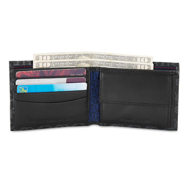 Tommy Hilfiger Franco Mens Leather Global Coin Wallet Black