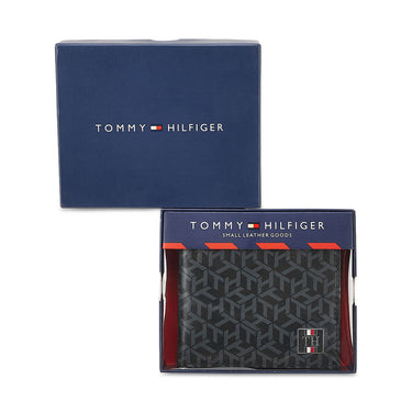 Tommy Hilfiger Franco Mens Leather Global Coin Wallet Black