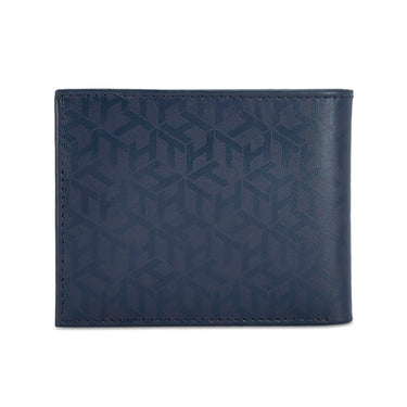 Tommy Hilfiger Franco Mens Leather Global Coin Wallet Navy