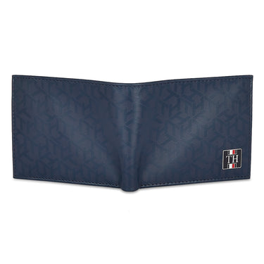 Tommy Hilfiger Franco Mens Leather Global Coin Wallet Navy