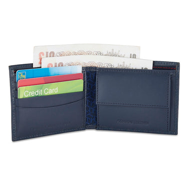 Tommy Hilfiger Franco Mens Leather Global Coin Wallet Navy