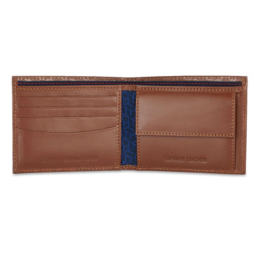 Tommy Hilfiger Franco Mens Leather Global Coin Wallet Tan