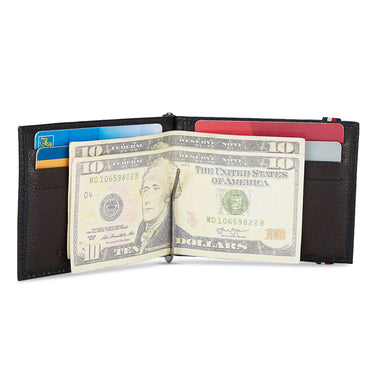 Tommy Hilfiger Milled Club Wallet Black & Brown