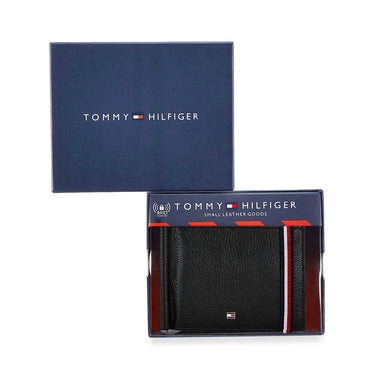 Tommy Hilfiger Milled Club Wallet Black & Brown