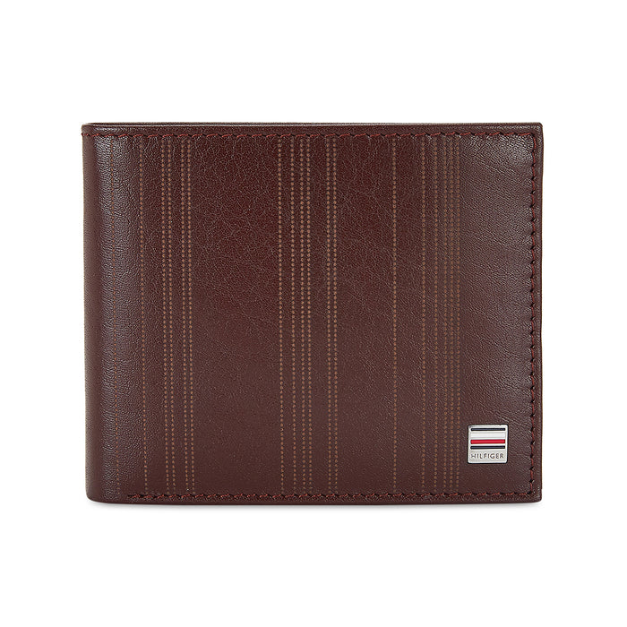 Tommy Hilfiger Lukas Mens Leather Global Coin Wallet Brown