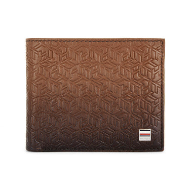 Tommy Hilfiger Cosmos Mens Leather Passcase Wallet Tan