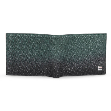 Tommy Hilfiger Cosmos Mens Leather Passcase Wallet Green