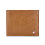 Tommy Hilfiger Cruisers Mens Leather Passcase Wallet Tan