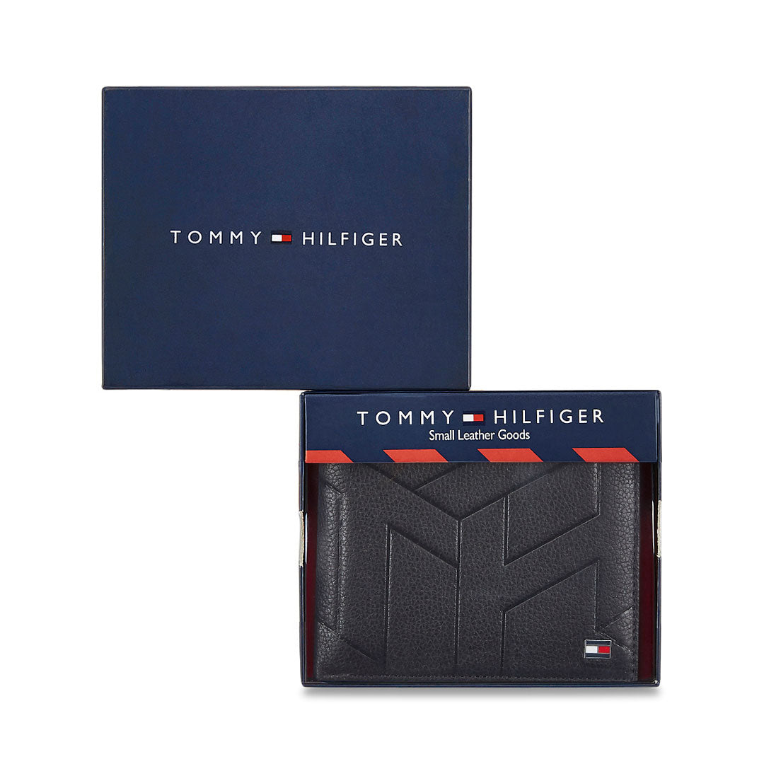 Tommy Hilfiger Cruisers Mens Leather Passcase Wallet Brown