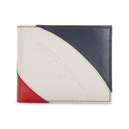 Tommy Hilfiger Phoenix Mens Leather Global Coin Wallet Red/White/Blue