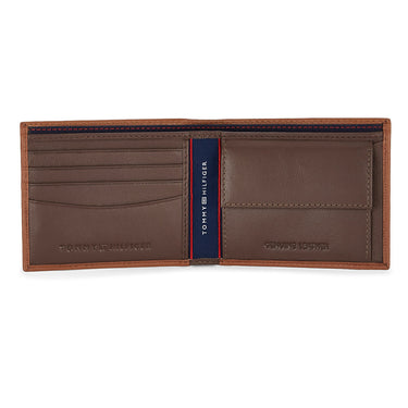 Tommy Hilfiger Spirit Mens Leather Global Coin Wallet Tan