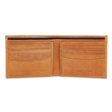 Tommy Hilfiger Oasis Mens Leather Slimfold Wallet Tan