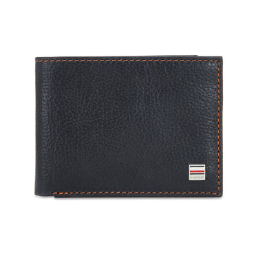 Tommy Hilfiger Flynn Mens Slimfold Leather Wallet navy