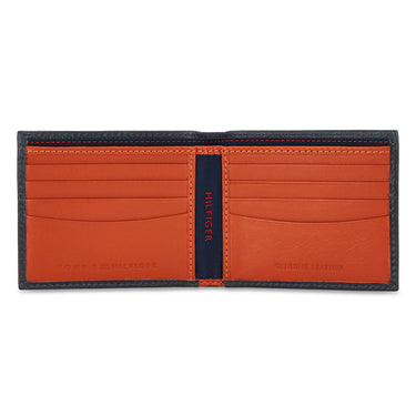 Tommy Hilfiger Flynn Mens Slimfold Leather Wallet navy
