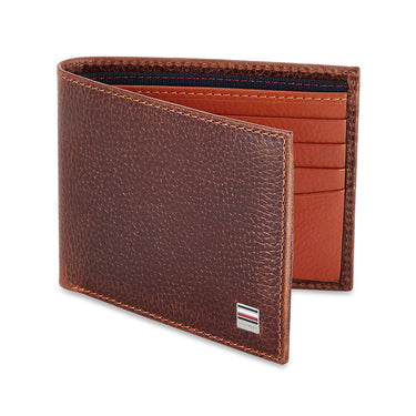 Tommy Hilfiger Flynn Mens Slimfold Leather Wallet Brown