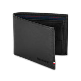 Tommy Hilfiger Scenery Mens Leather Global Coin Wallet Black