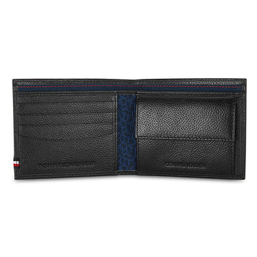 Tommy Hilfiger Scenery Mens Leather Global Coin Wallet Black