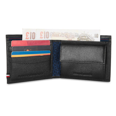 Tommy Hilfiger Scenery Mens Leather Global Coin Wallet Black