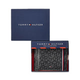 Tommy Hilfiger Franco Club Mens Leather Moneyclip Wallet Gray