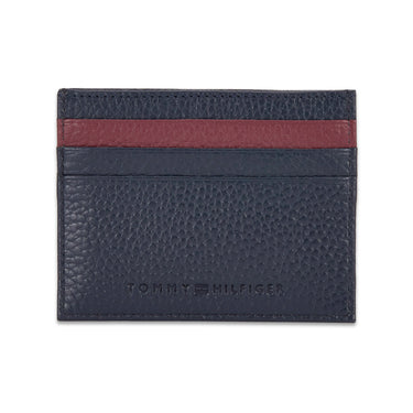 Tommy Hilfiger Elina Mens Leather Card Holder Navy