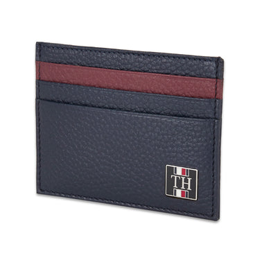 Tommy Hilfiger Elina Mens Leather Card Holder Navy