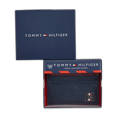 Tommy Hilfiger Elina Mens Leather Card Holder Navy