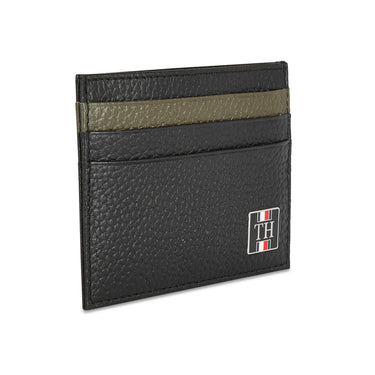 Tommy Hilfiger Elina Mens Leather Card Holder Navy olive
