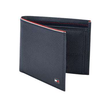 Tommy Hilfiger Konnor Mens Leather Global Coin Wallet Navy