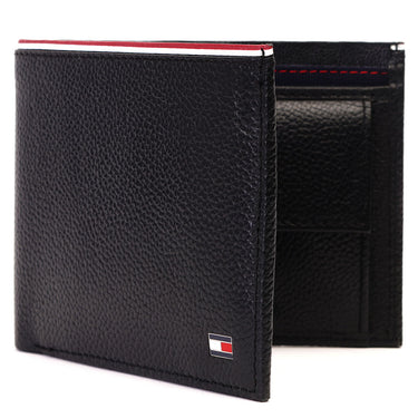 Tommy Hilfiger Konnor Mens Leather Global Coin Wallet Black