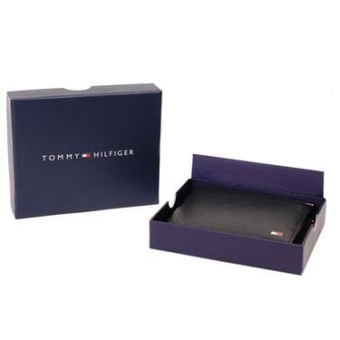 Tommy Hilfiger Konnor Mens Leather Global Coin Wallet Black