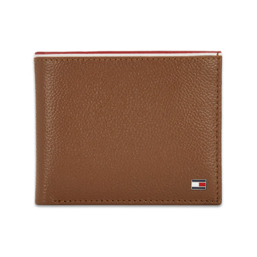Tommy Hilfiger Konnor Mens Leather Global Coin Wallet Tan