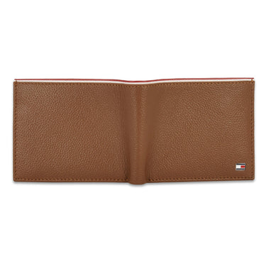 Tommy Hilfiger Konnor Mens Leather Global Coin Wallet Tan