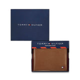 Tommy Hilfiger Konnor Mens Leather Global Coin Wallet Tan