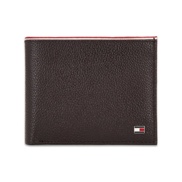 Tommy Hilfiger Konnor Mens Leather Global Coin Wallet Brown