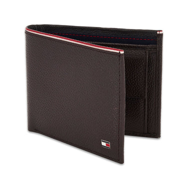 Tommy Hilfiger Konnor Mens Leather Global Coin Wallet Brown