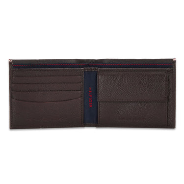 Tommy Hilfiger Konnor Mens Leather Global Coin Wallet Brown