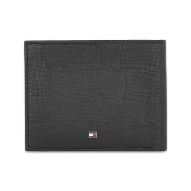 Tommy Hilfiger Folk Mens Leather Slimfold Wallet Black