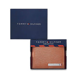 Tommy Hilfiger Encore Mens Leather Passcase Wallet Tan