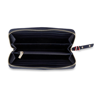 Tommy Hilfiger Canmore Womens Leather Zip Around Wallet navy