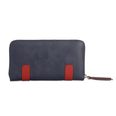 Tommy Hilfiger Omaha Womens Genuine Leather Wallet Navy