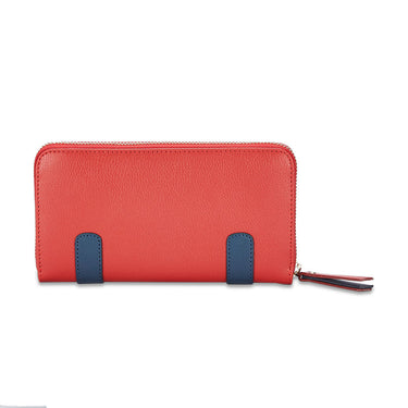 Tommy Hilfiger Omaha Womens Genuine Leather Wallet Red