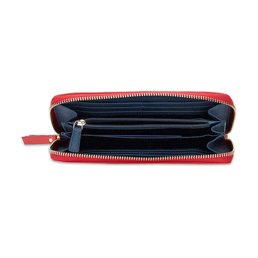 Tommy Hilfiger Omaha Womens Genuine Leather Wallet Red