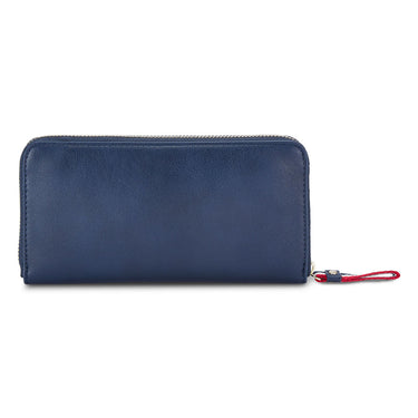 Tommy Hilfiger Classic Waco Womenbs Leather Wallet Navy